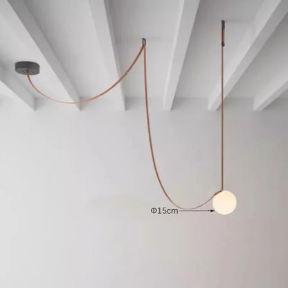 Italiaanse Lederen hanglamp