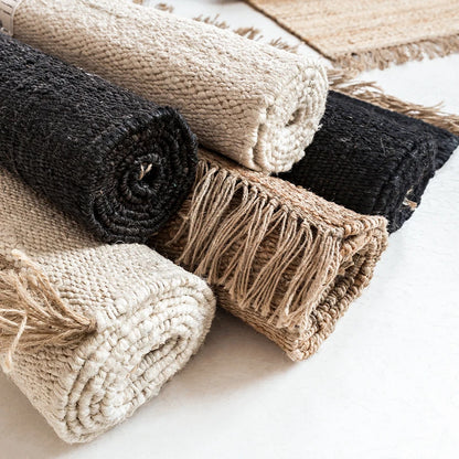 Hinora™ Japans Handgeweven Jute Vloerkleed
