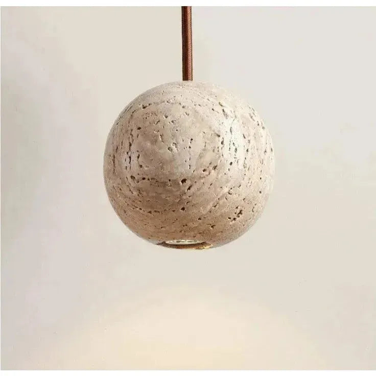 TerraLuce Travertin Hanglamp – Natuurlijke Elegantie in Wabi-Sabi Stijl