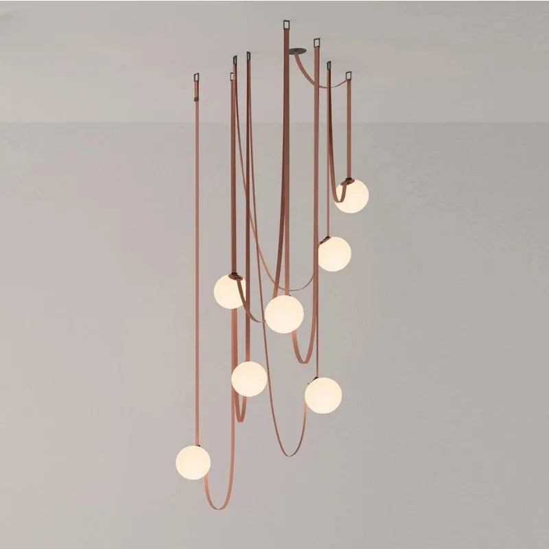 Italiaanse Lederen hanglamp