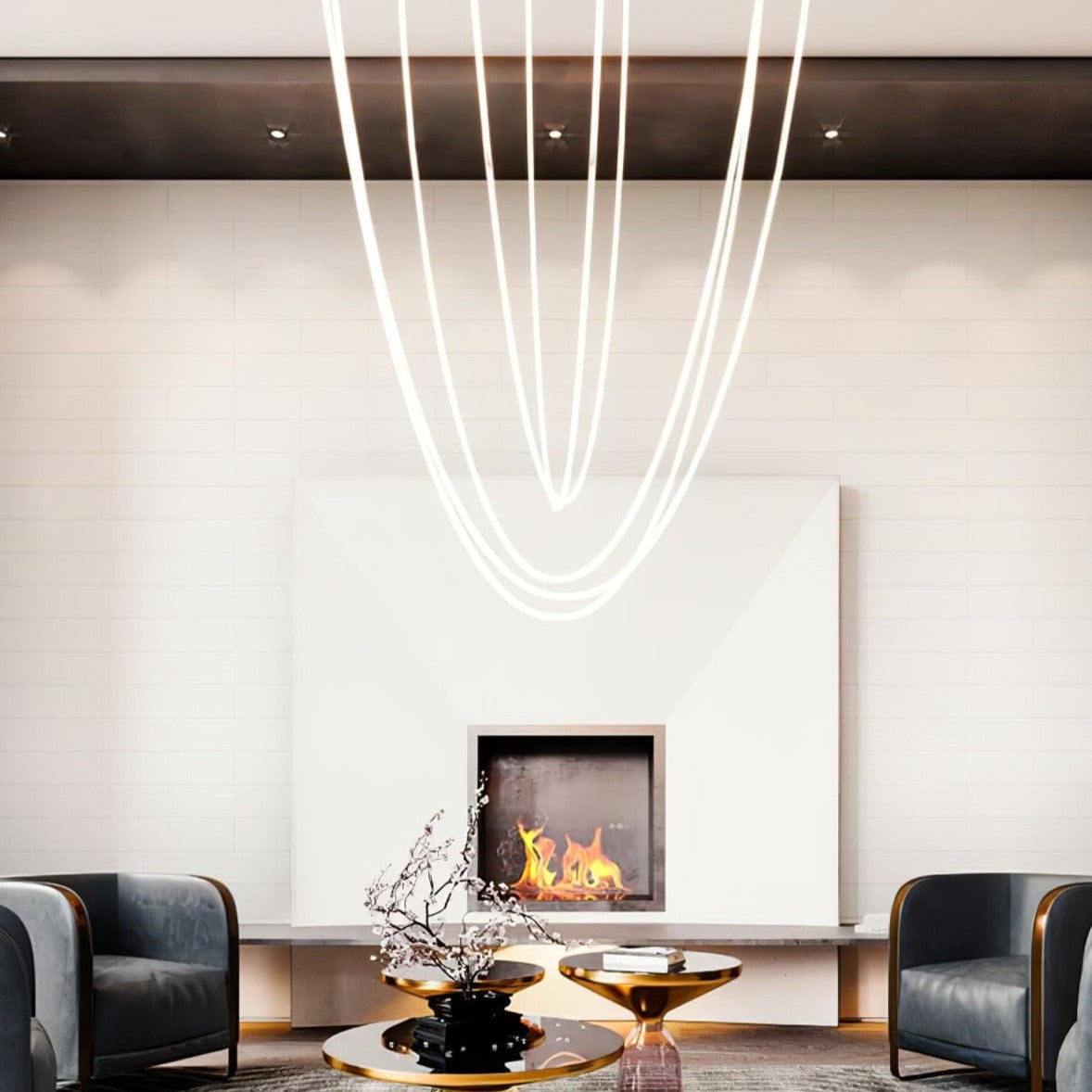 Hanglamp van silicone en metaal – Bonq