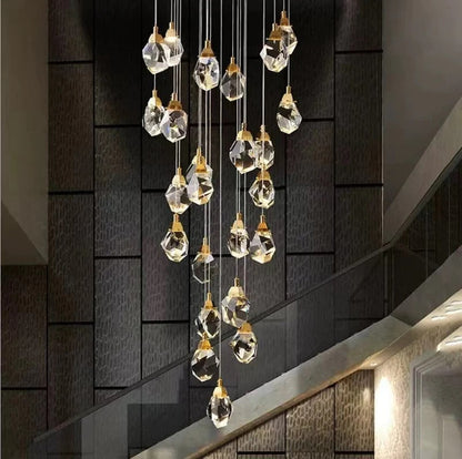 Aurelia Crystal Cascade – Luxe K9 Kristallen Hanglamp