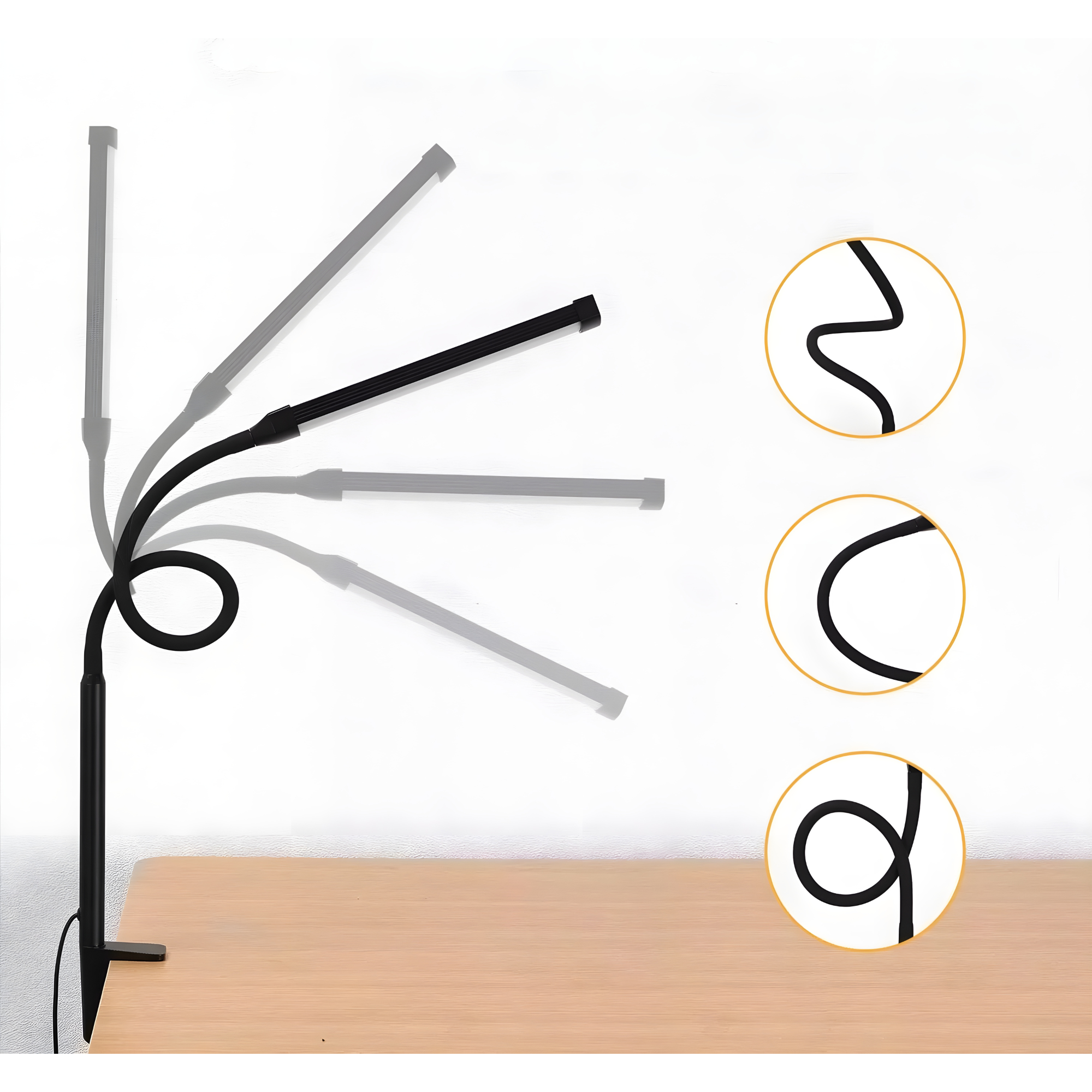 NeoBeam – LED Bureaulamp met Flexibele Klemarm