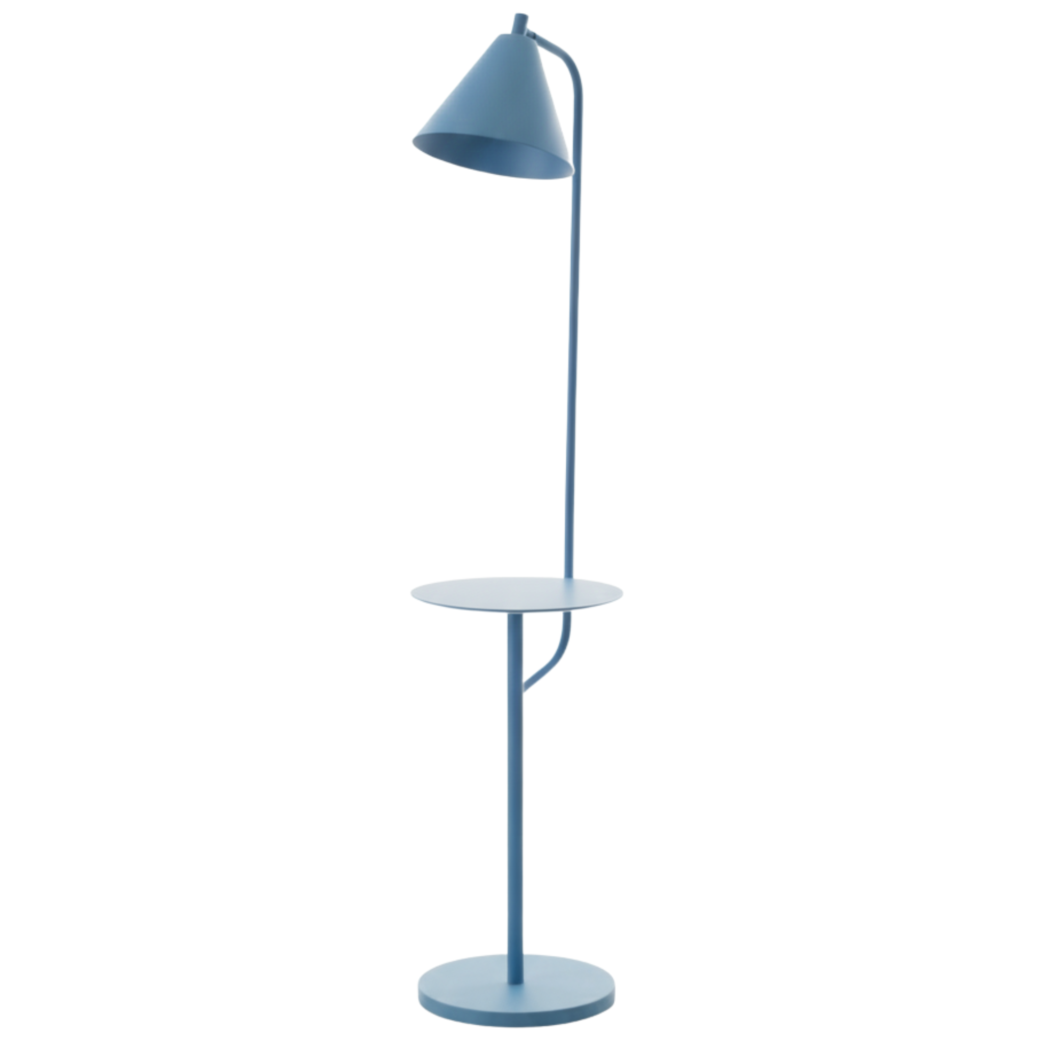 Nordéa Blauw – LED Vloerlamp met Tafel