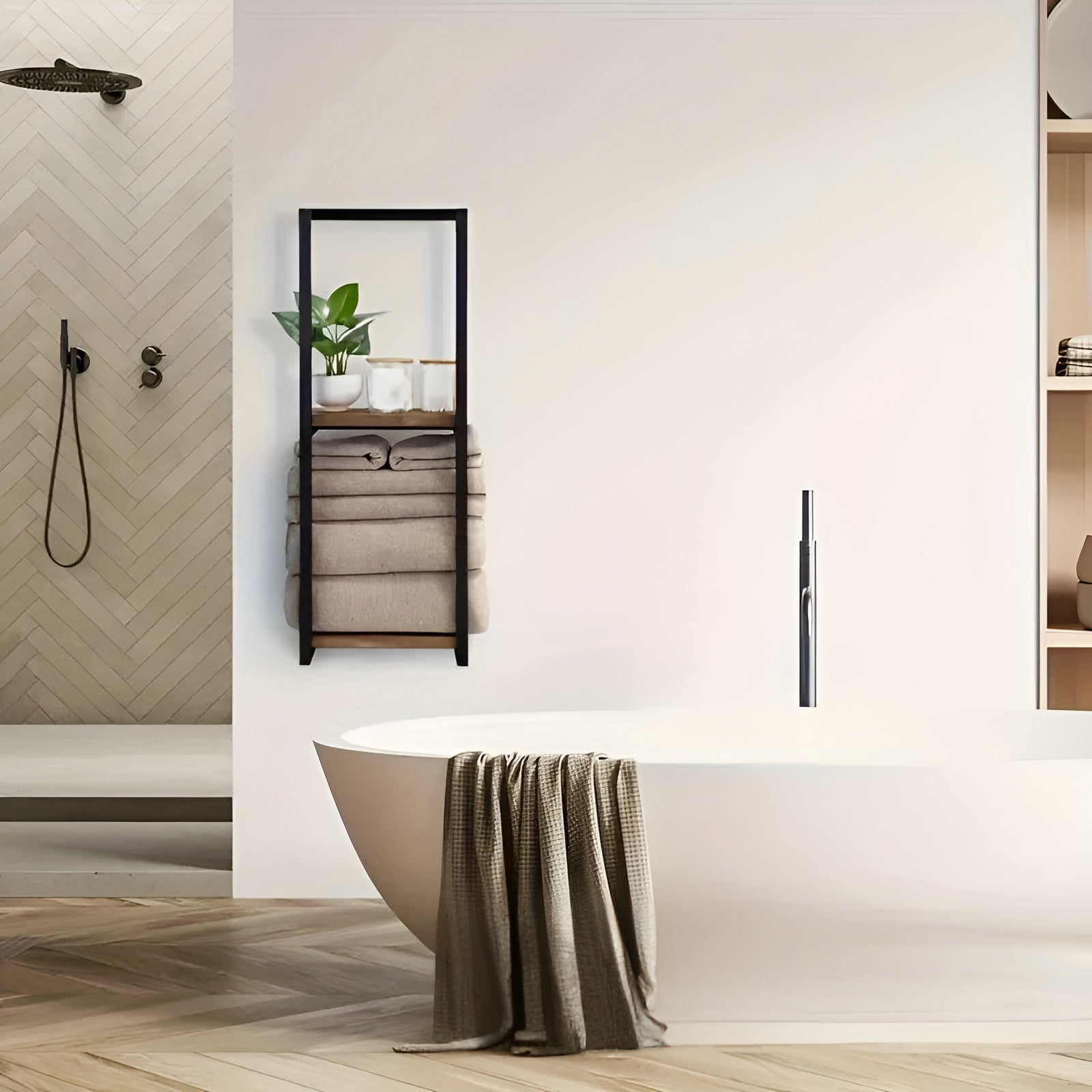 TowelEase – Minimalistische RVS Handdoekhouder voor Badkamer