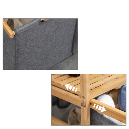 Bambora Bin – Duurzame Bamboe Wasmand met Stijlvol Design