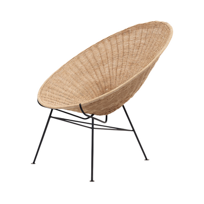 Nayora™ Rotin Stoel – Bohemian Chic met Metaal