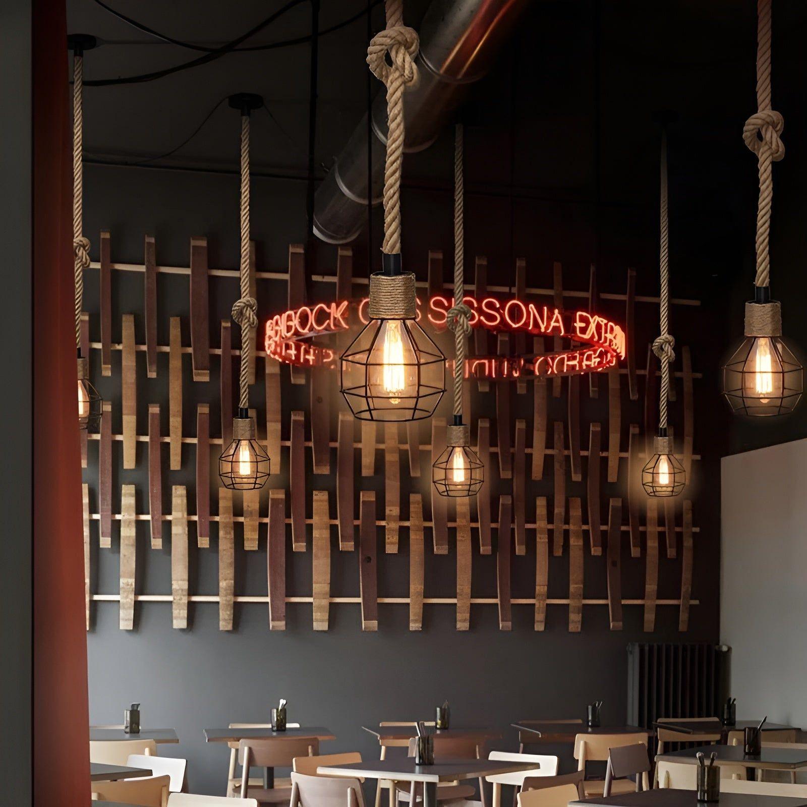 VintaRope Hanglamp – Italiaans Design met Vintage Charme