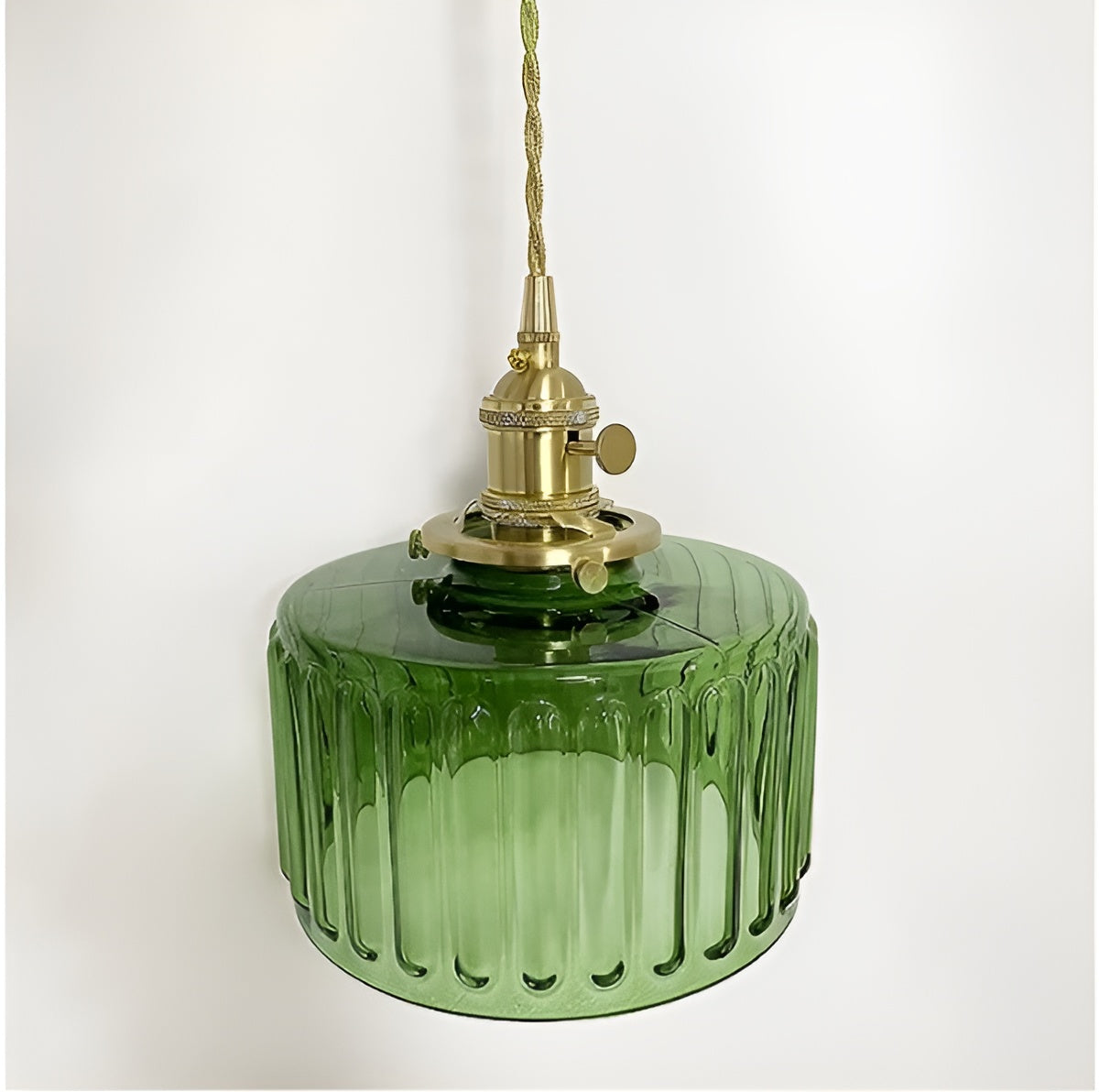 Aurivida Lamp – Elegante Glas Hanglamp met Koperen Accenten