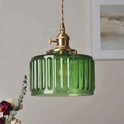 Aurivida Lamp – Elegante Glas Hanglamp met Koperen Accenten