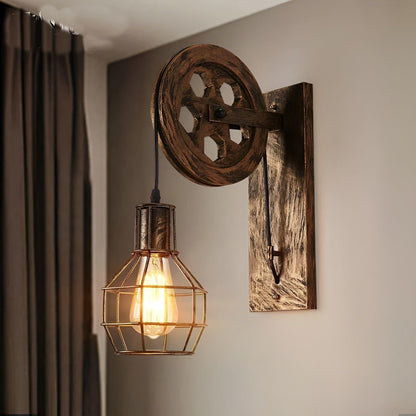 ShineBright Lampe - Industrie Vintage LED Wandlampe