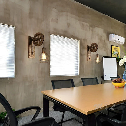 ShineBright Lampe - Industrie Vintage LED Wandlampe