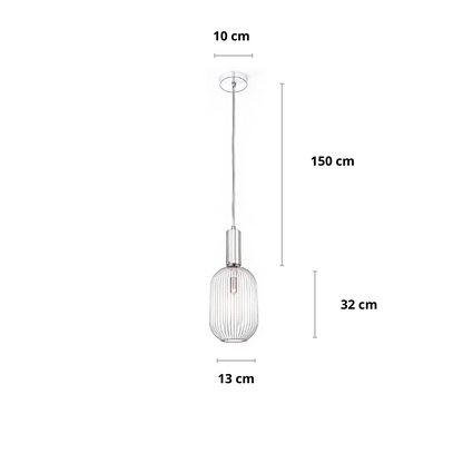 Hanglamp glas amber | Vitrum