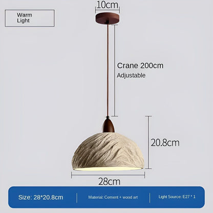 Zenora Light – Wabi Sabi Hanglamp in Retro Zen-Stijl