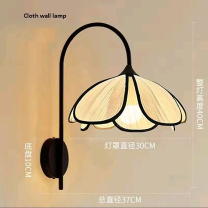 Zeyara™ Japanse Rotan Bloemblaadje Wandlamp