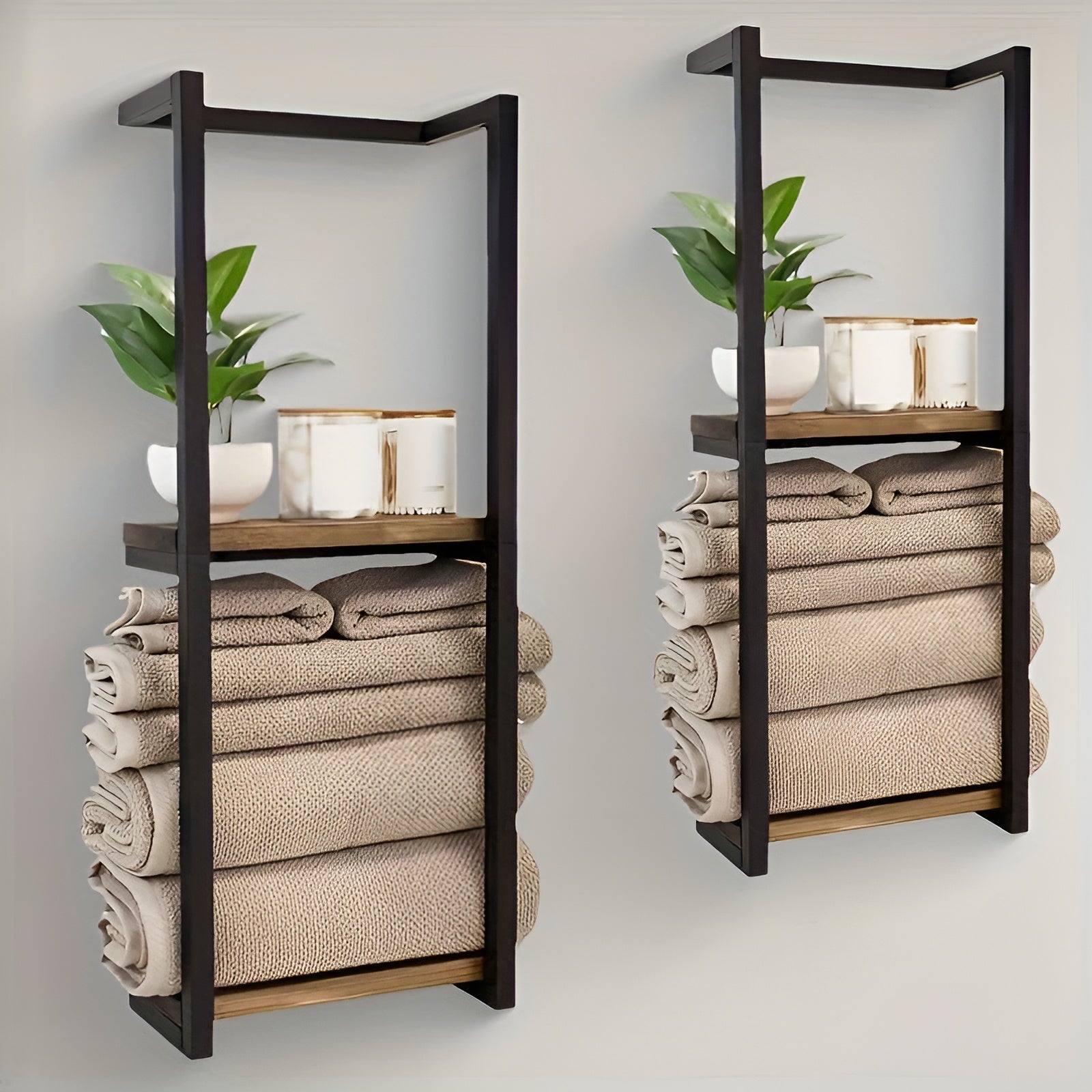 TowelEase – Minimalistische RVS Handdoekhouder voor Badkamer