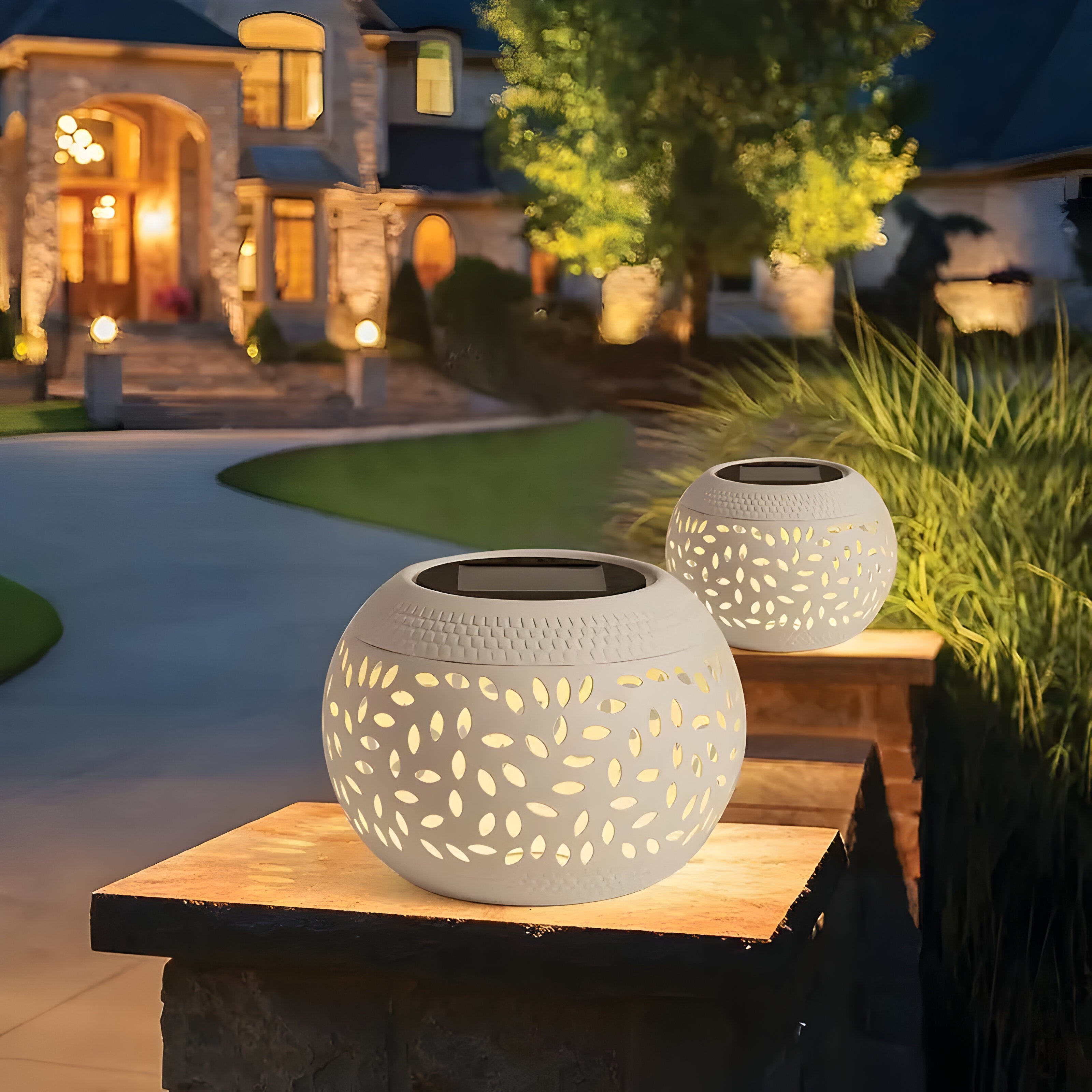 SolarGlow – Tafellampen op Zonne-energie (2-delige set)