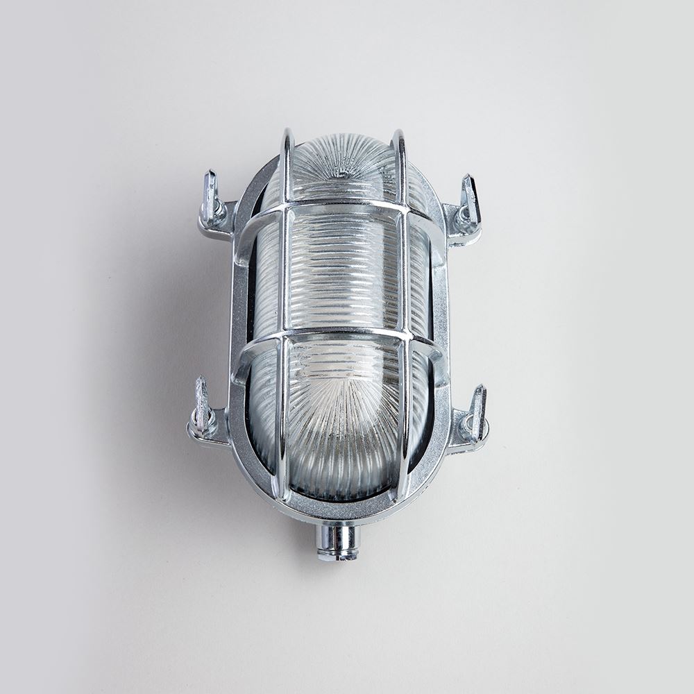 Buitenwandlamp van messing met ovale bulkhead-vorm – Bonq