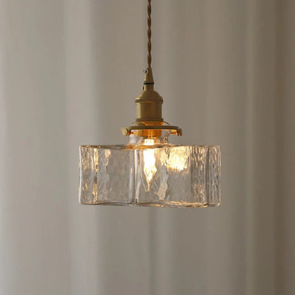 Hanglamp van glas met gouden snoer – Bonq