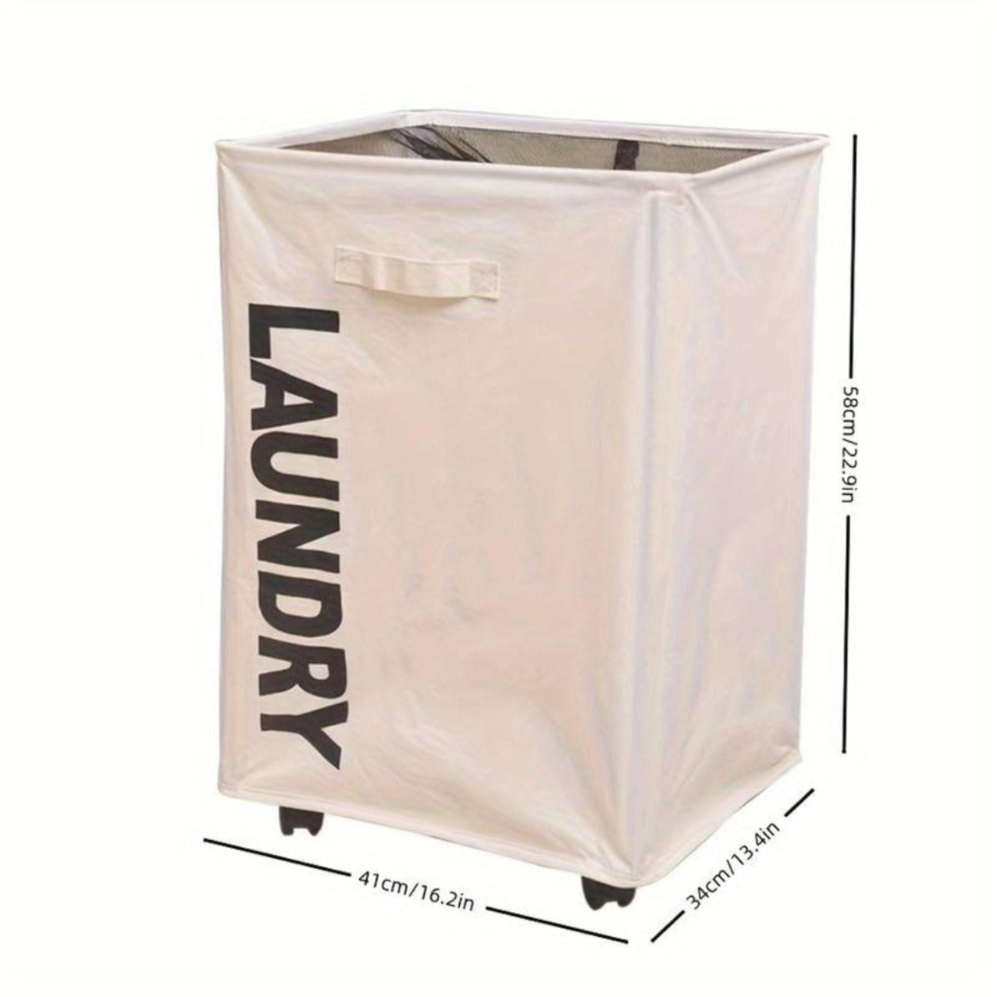 FlexiRoll™ – Plooibare Wasmand op Wieltjes | Waterdicht, Ruim & Makkelijk te Verplaatsen