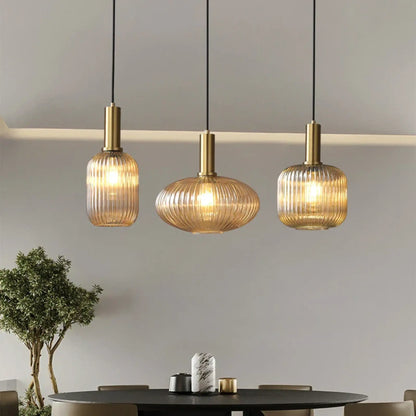 Hanglamp glas amber | Vitrum
