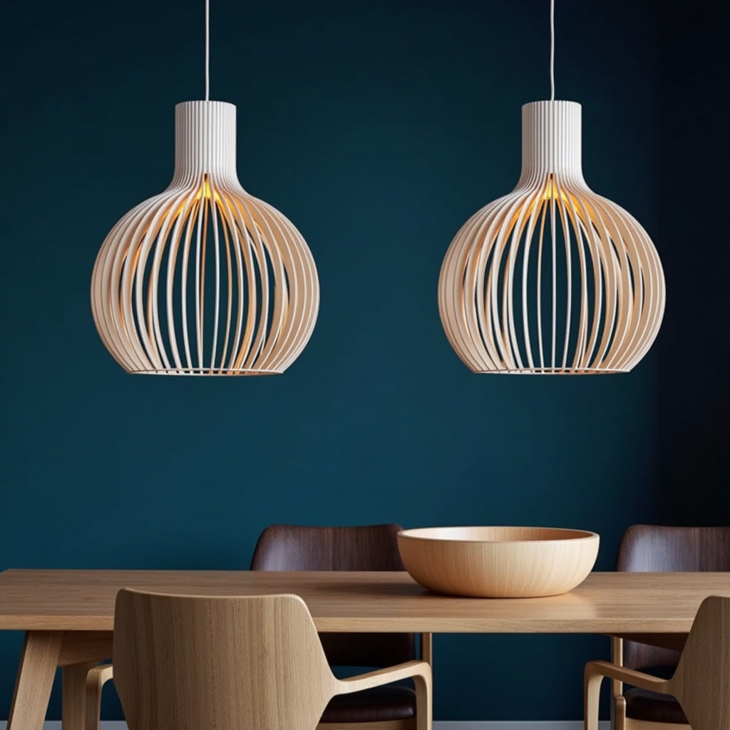 Fayrèn – Houten Hanglamp met Natuurlijke Uitstraling