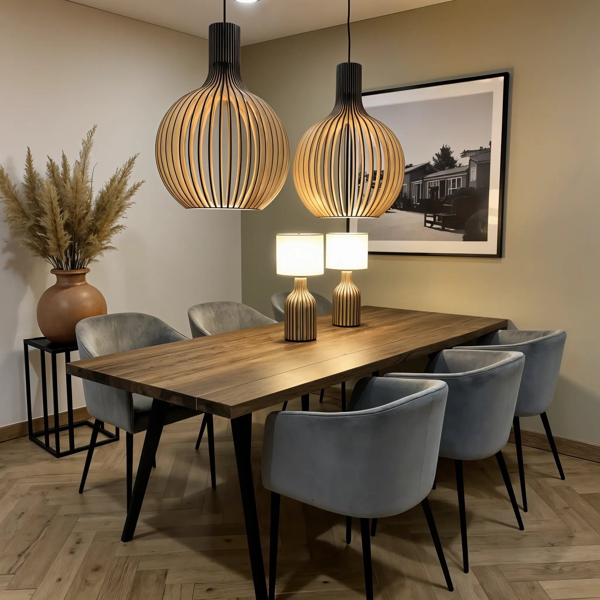 Fayrèn – Houten Hanglamp met Natuurlijke Uitstraling