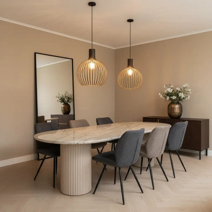 Fayrèn – Houten Hanglamp met Natuurlijke Uitstraling