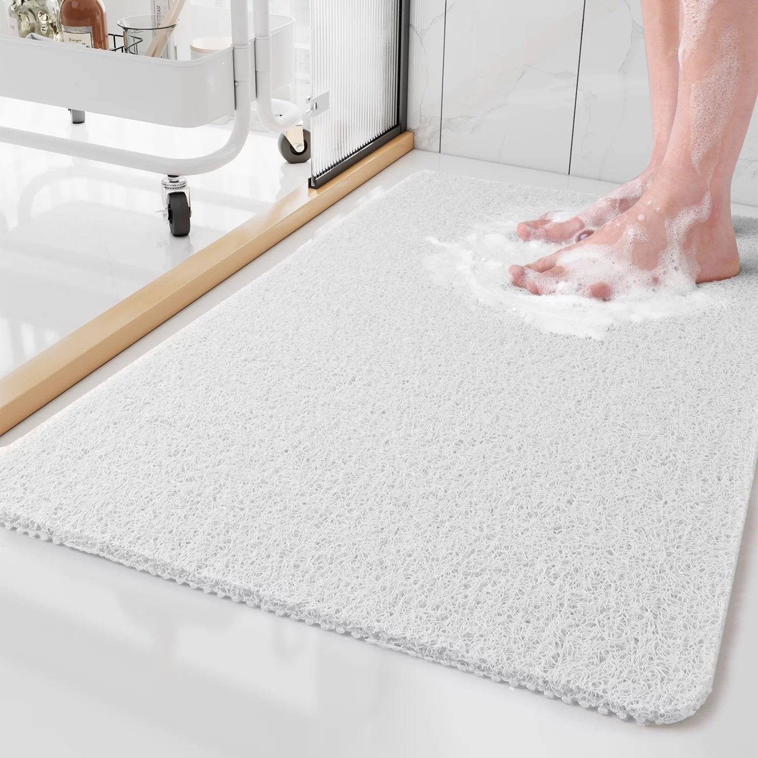 AquaLuxe – Hygiënische Antislip Douchemat met Luxe Comfort