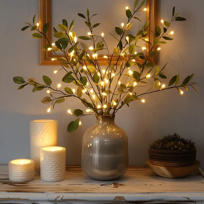 Luminara Branch – Decoratieve LED Lamp in Olijftak Design