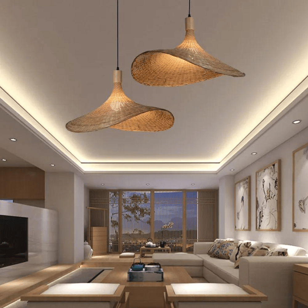 BambuAura Hanglamp – Handgemaakt van Duurzaam Bamboe
