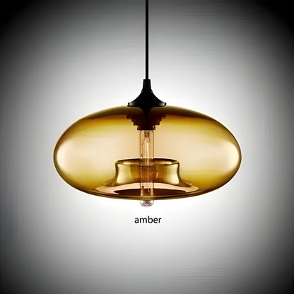 AuroraGlass Light – Kleurrijke Glazen Hanglamp in Scandinavisch Design