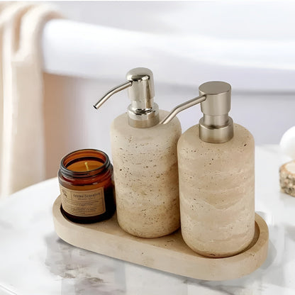 Marbelle Bath Set – Luxe Marmor Badaccessoires in 3-delige Set