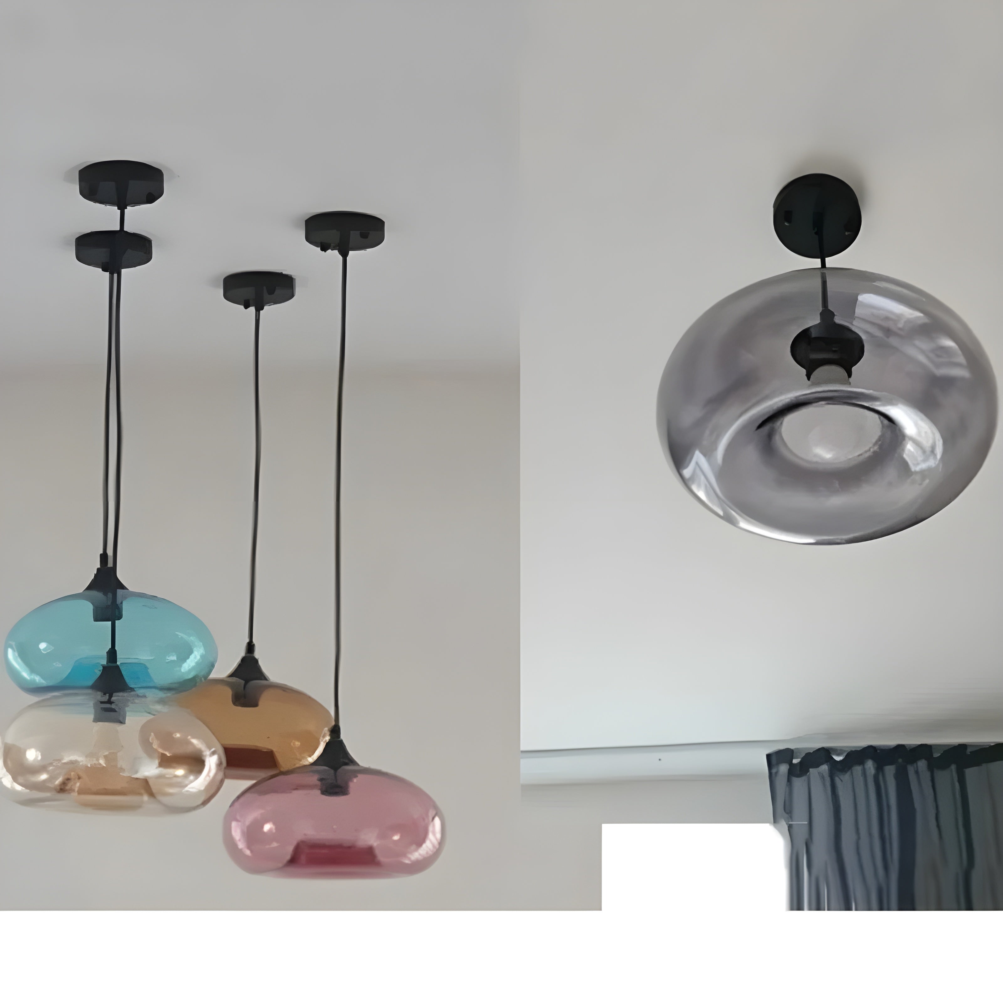 AuroraGlass Light – Kleurrijke Glazen Hanglamp in Scandinavisch Design