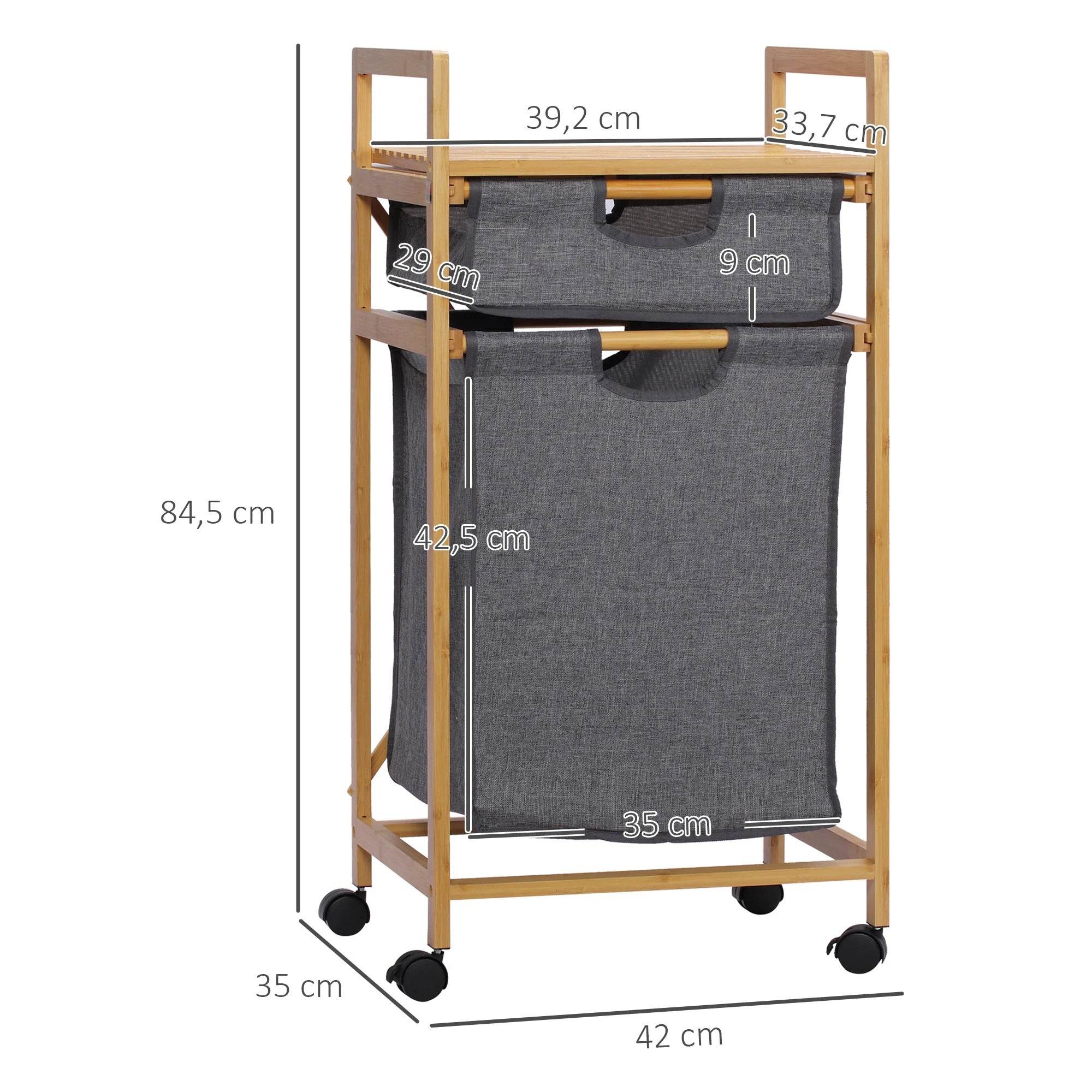Bambora Bin – Duurzame Bamboe Wasmand met Stijlvol Design