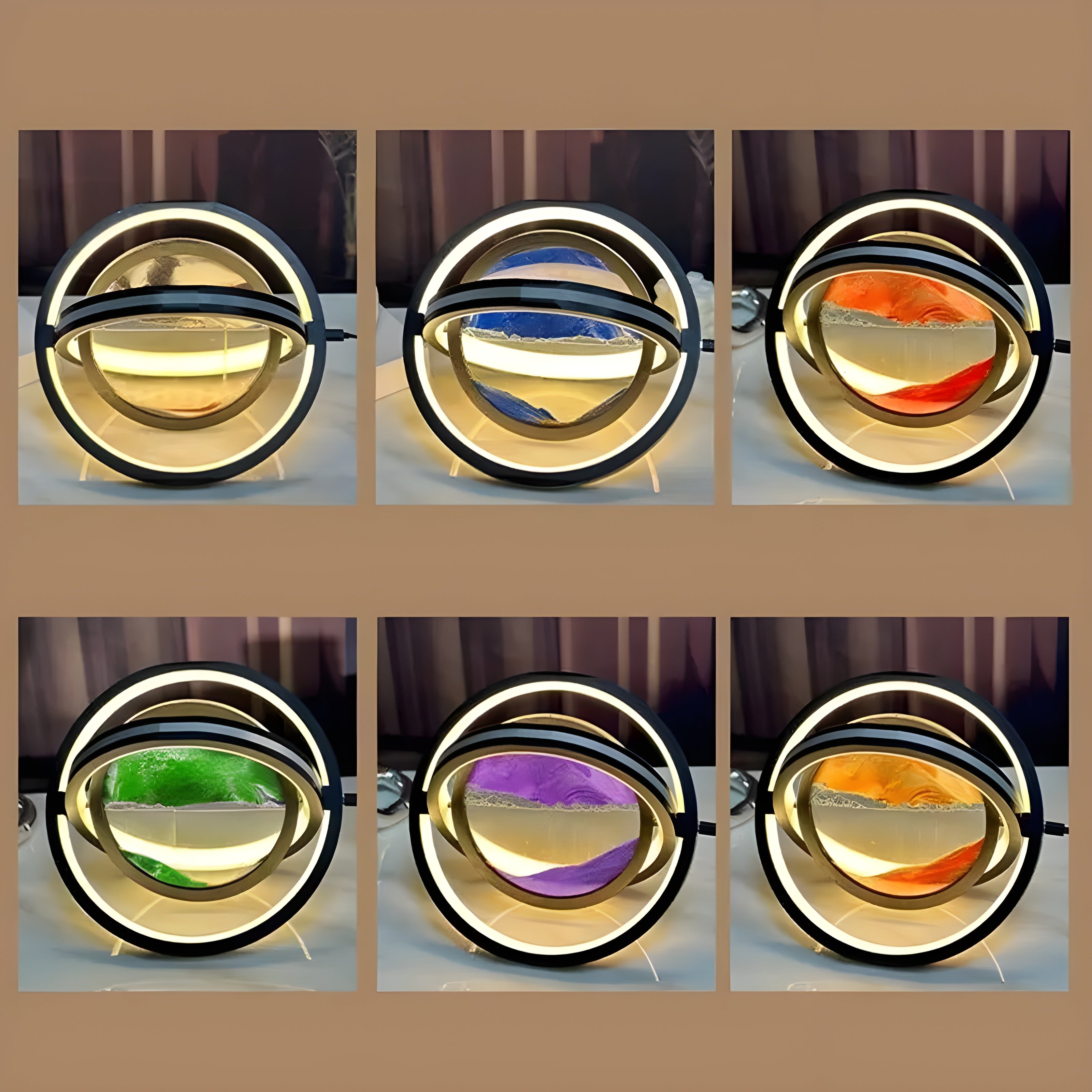 QuartzWave – LED Zandkunst Lamp