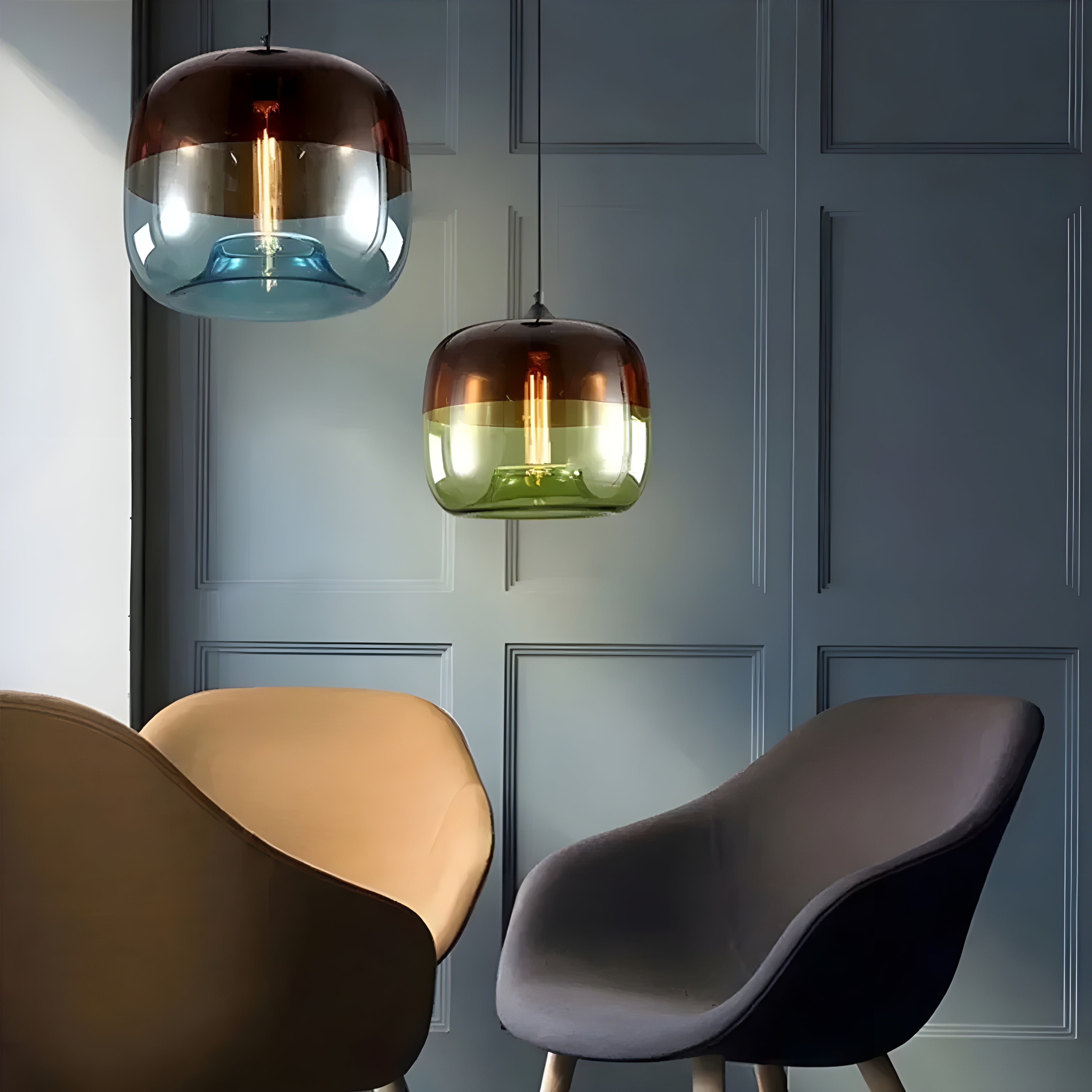 Vetro Retro Hanglamp – Kleurrijk Glasdesign met Retro Charme