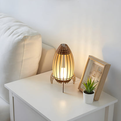RocketWood – Houten Nachtlamp in Raketten-Design