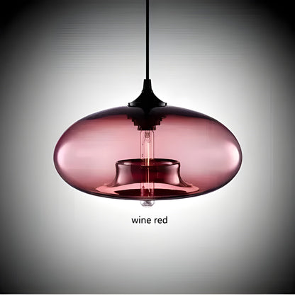 AuroraGlass Light – Kleurrijke Glazen Hanglamp in Scandinavisch Design