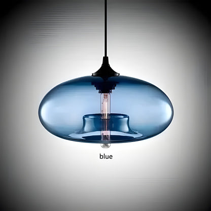 AuroraGlass Light – Kleurrijke Glazen Hanglamp in Scandinavisch Design