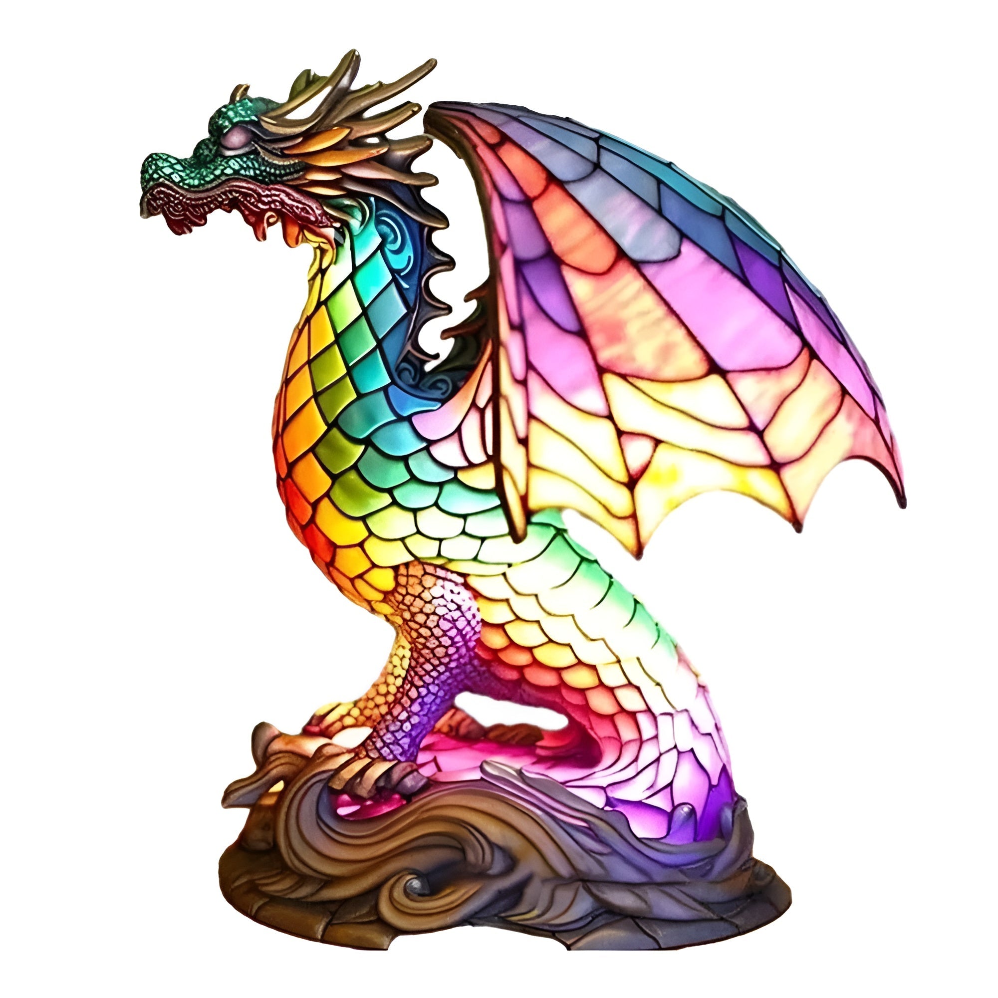 MystiLight – Tafellamp met Dierenmotief (Draak of Olifant)