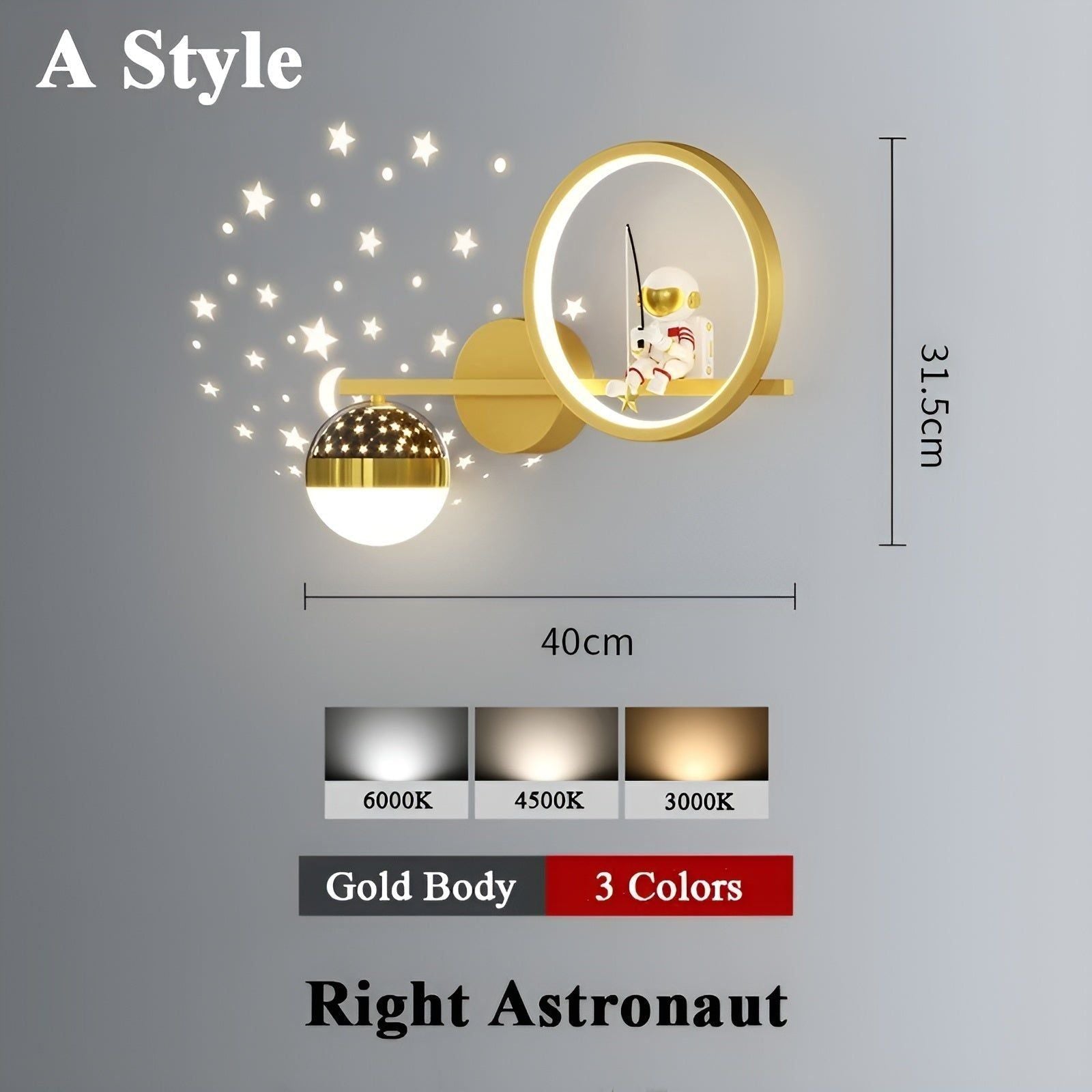 StarryDream – LED Wandlamp met Sterrenprojectie