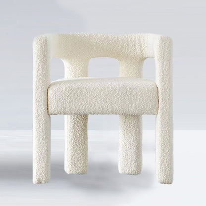 Lumière Chair – Moderne Bouclé Fauteuil met Omhullend Design