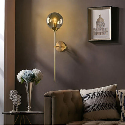 Lumisphere – Wandlamp van Glas & Goud