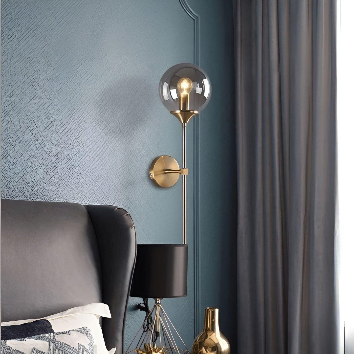 Lumisphere – Wandlamp van Glas & Goud