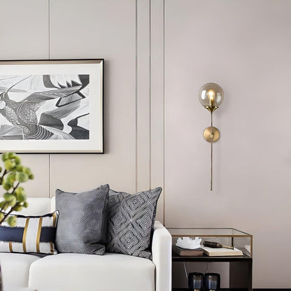 Lumisphere – Wandlamp van Glas & Goud