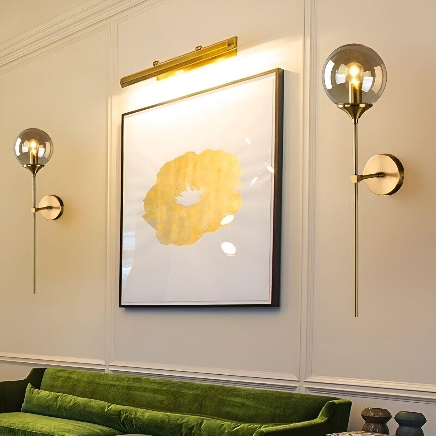 Lumisphere – Wandlamp van Glas & Goud