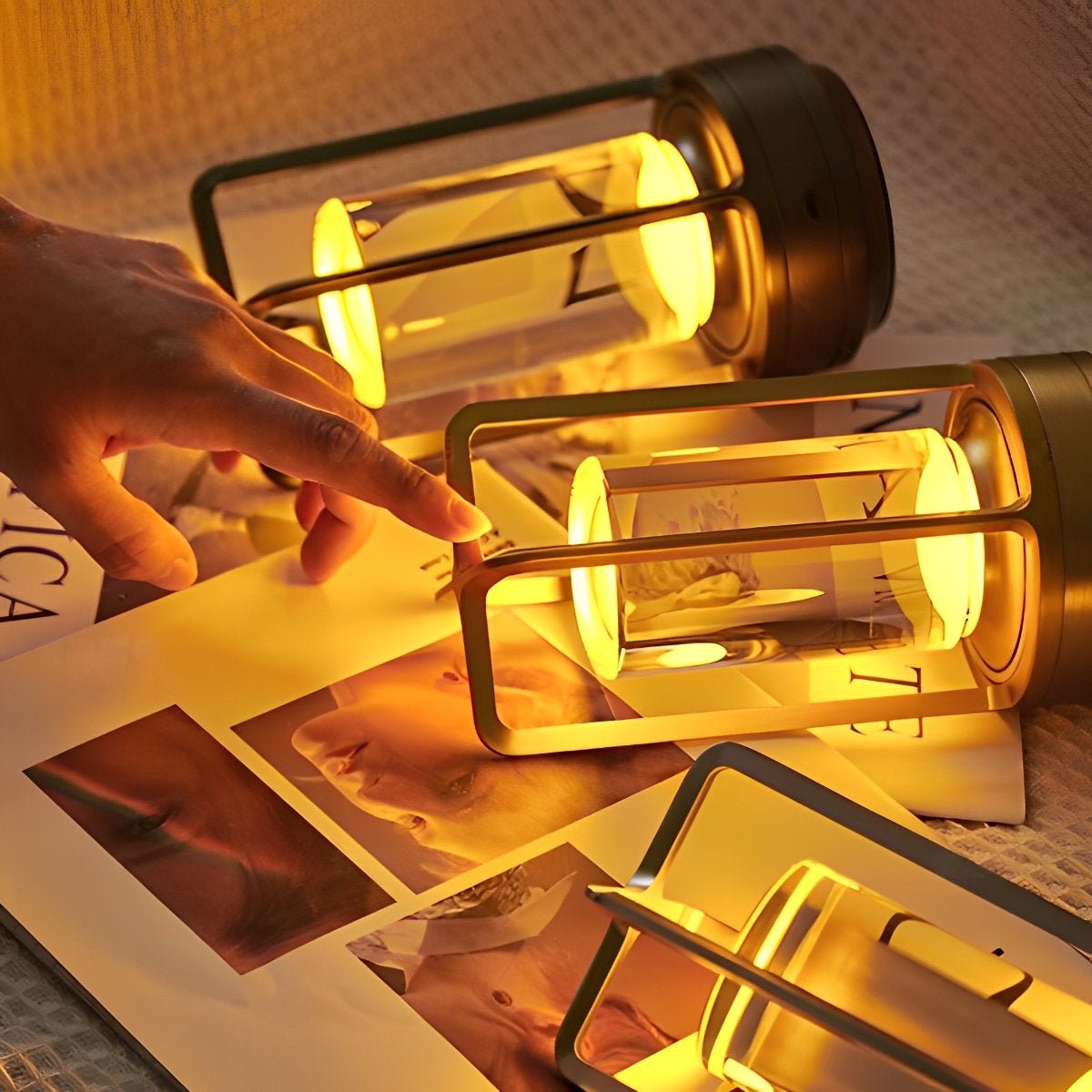 tafellamp van aluminium en acryl – Bonq