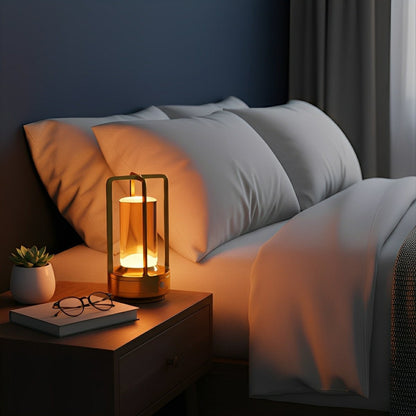 tafellamp van aluminium en acryl – Bonq