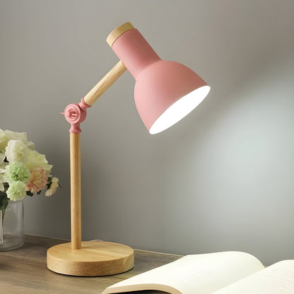 ScandiFlex – Houten LED Bureaulamp met Draaifunctie